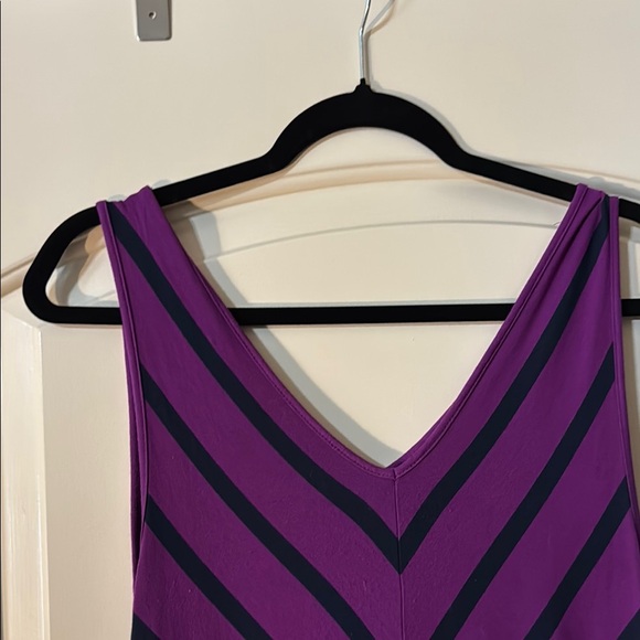 Lane Bryant Purple Black High Low Sundress 14/16 - Picture 6 of 7